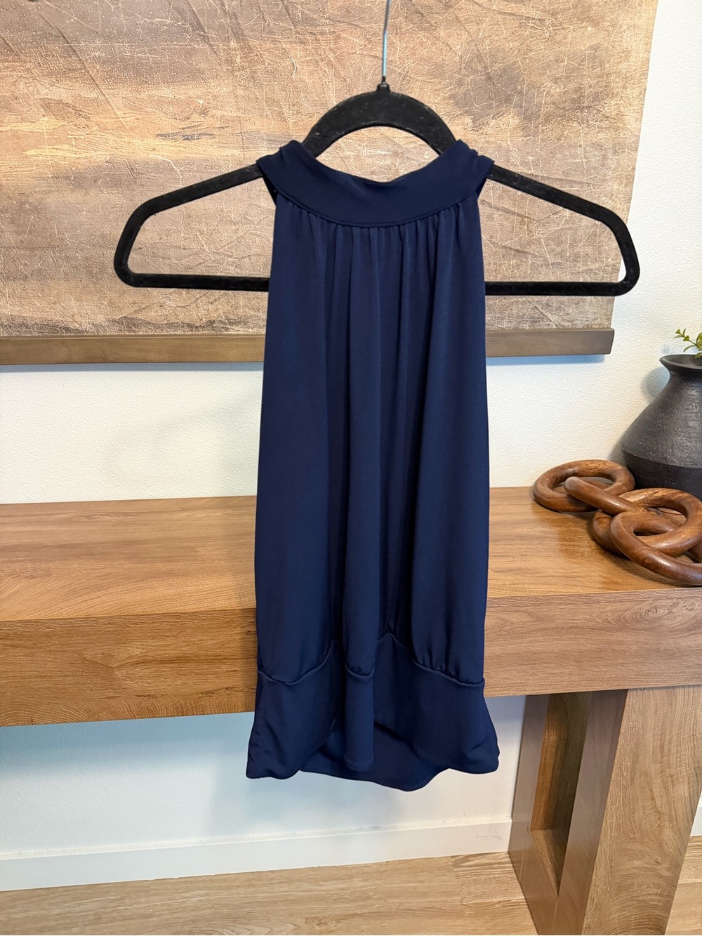 Boston Proper Halter Banded-Bottom Top size M